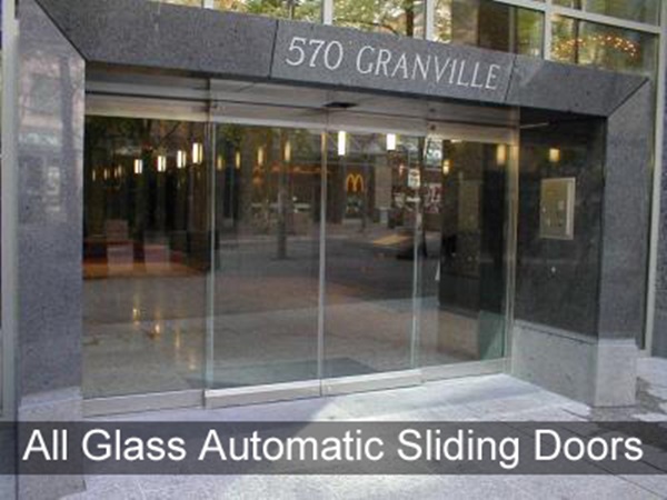 automatic glass sliding doors